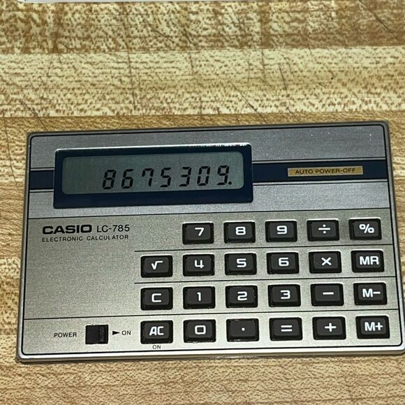 Very Rare Vintage Casio LC-785 Electronic Calculator LC-785b SEE PICS!! - Picture 4 of 6